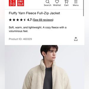 Uniqlo Fluffy Yarn Cozy Jacket Size L